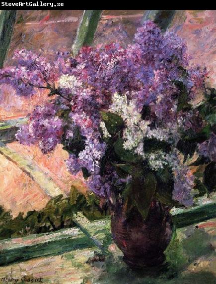 Mary Cassatt Lilacs in a Window